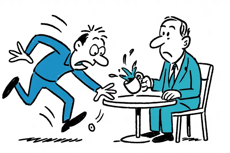 Pechvogel auf der Flucht: Trinkgeld-Dieb stolpert auf den Tisch eines Ex-Staatsanwalts