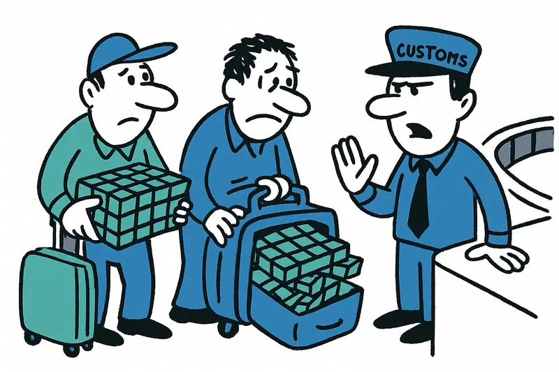 Schmuggel am Flughafen: 2 Reisende, 2.740 Päckchen – Wie konnte das passieren?